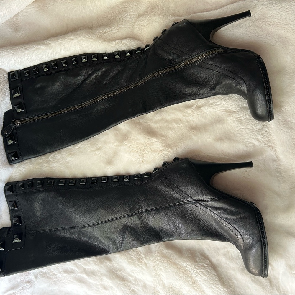 Karen Millen Black Heeled Boots